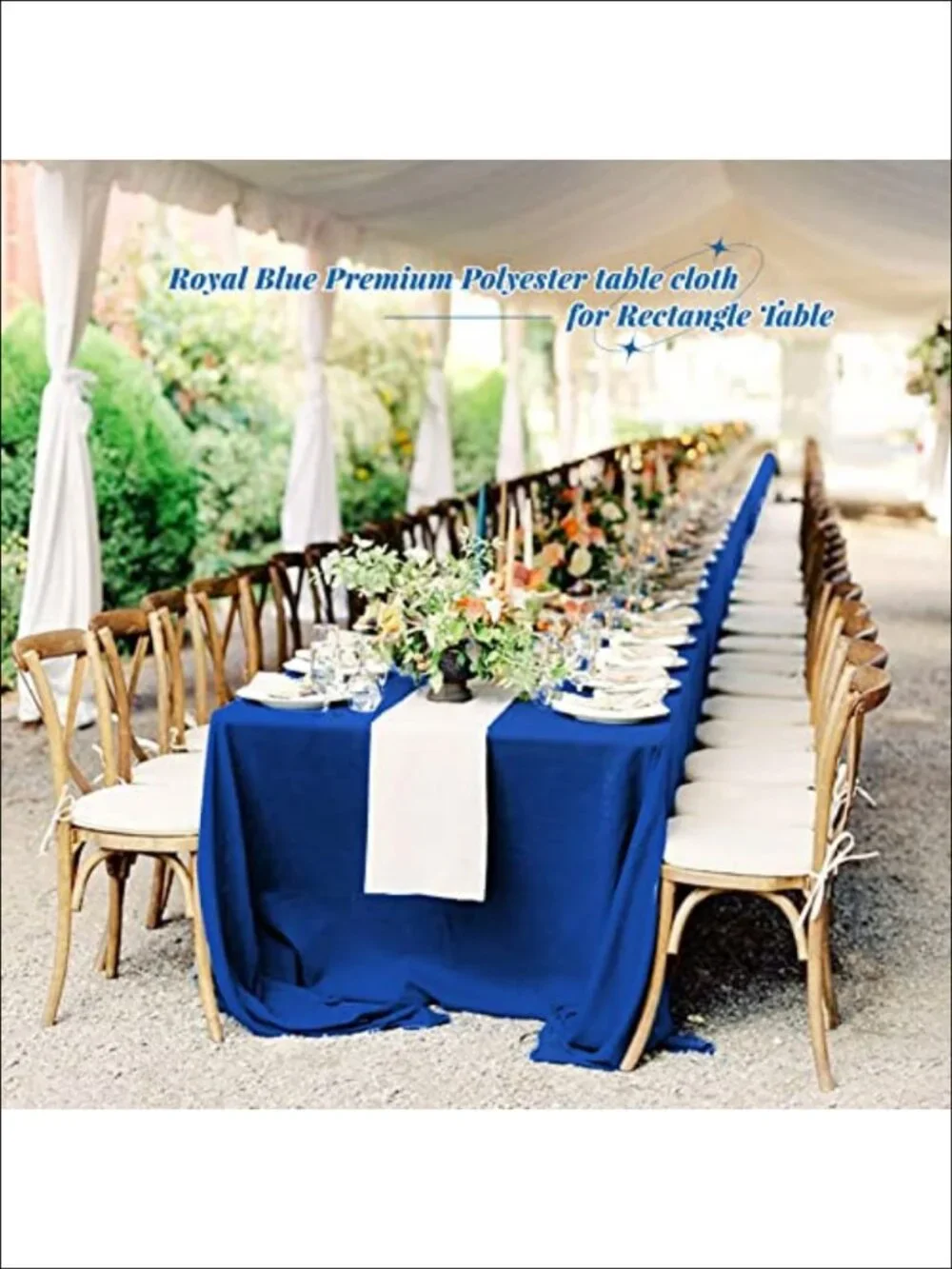 10 Pack Polyester Tablecloths 60x102 Inch for 6ft Rectangle Tables Washable